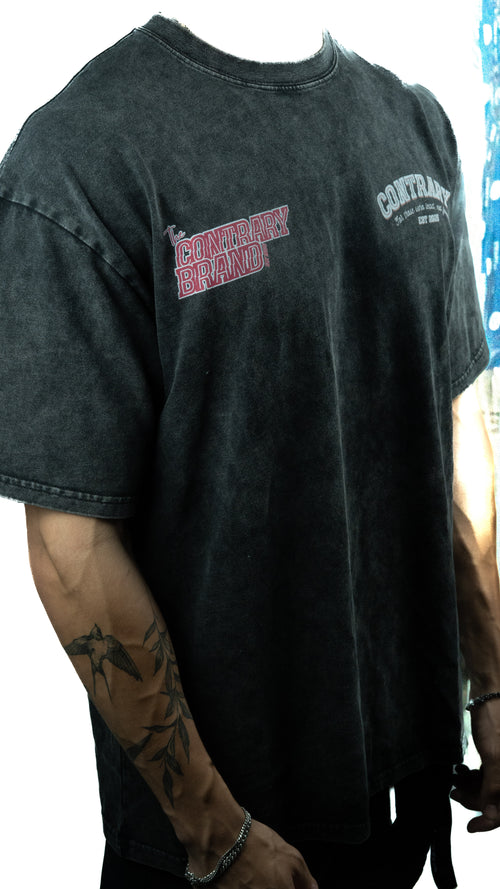Acid Washed "Solitary" Tshirt